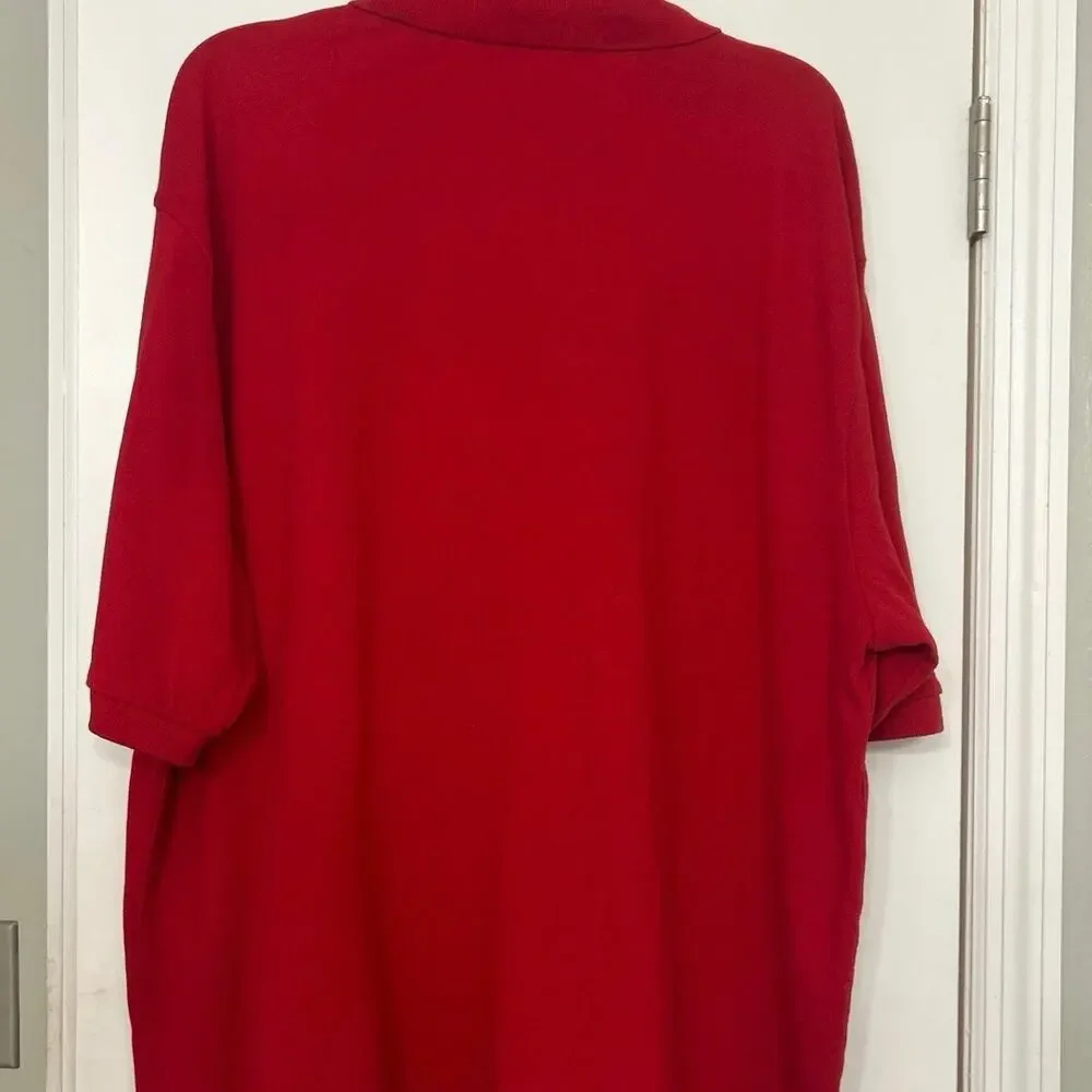 Polo Ralph Lauren Red Cotton Polo Shirt 2XLT Big Tall Classic Preppy Americana